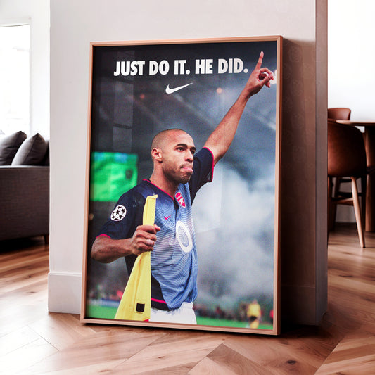 Thierry Henry 'Do It' Champions League Poster