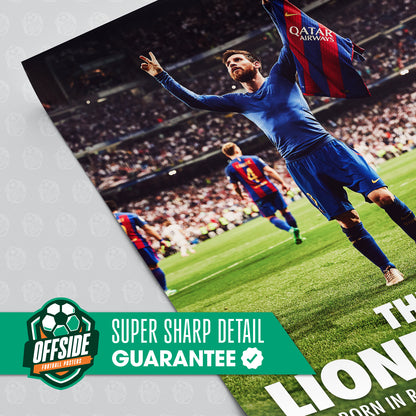 Lionel Messi 'Made In Barcelona' Poster