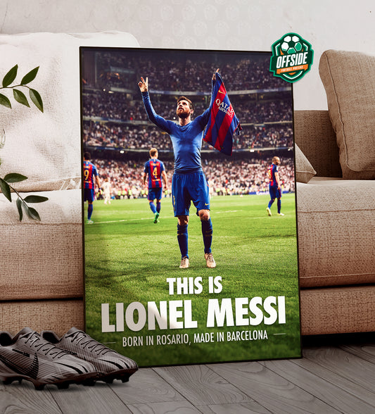 Lionel Messi 'Made In Barcelona' Poster