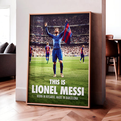 Lionel Messi 'Made In Barcelona' Poster
