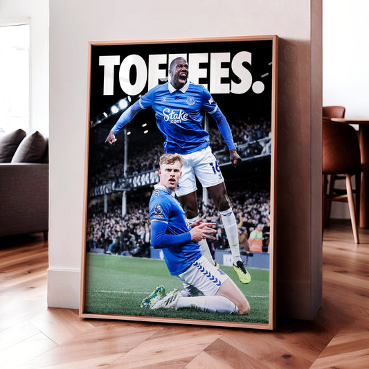 Everton 'Toffees' Poster