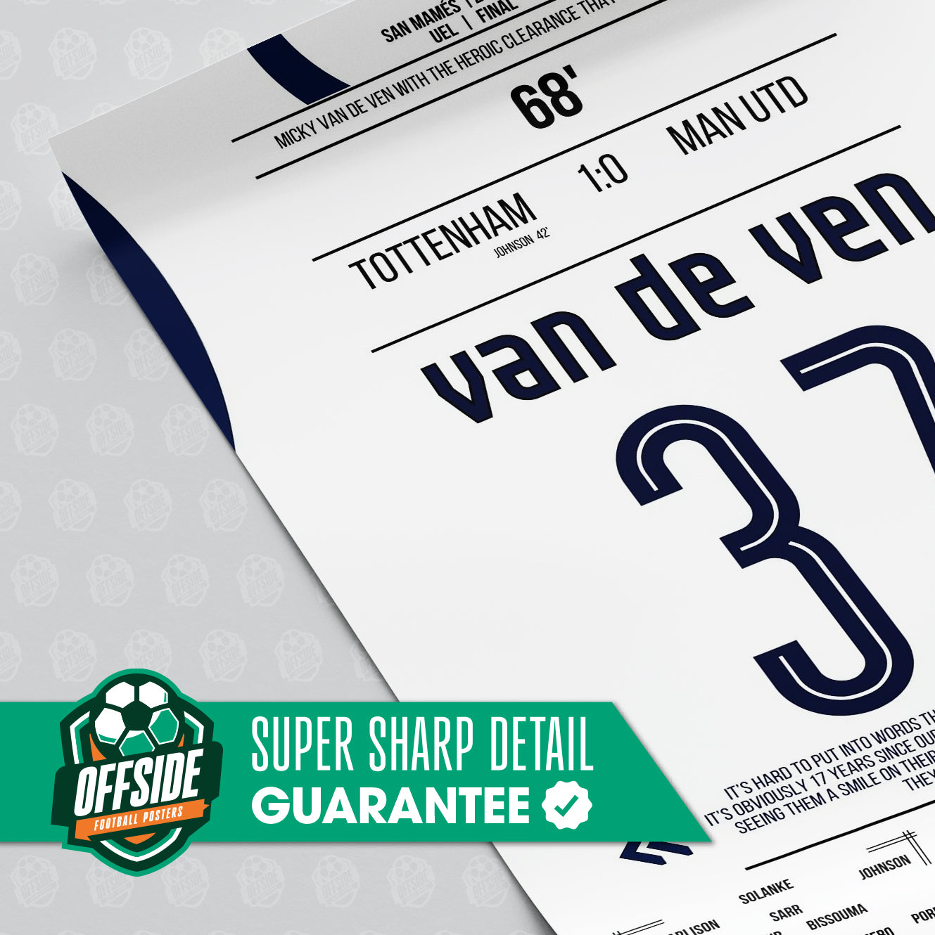 Micky van de Ven 'UEL Final Jersey' Poster