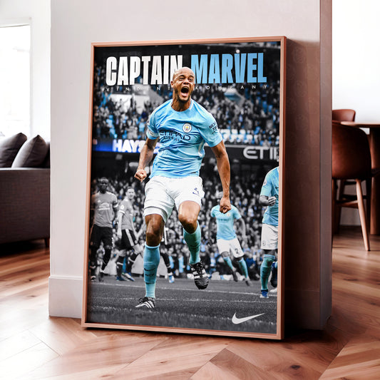 Vincent Kompany 'Captain Marvel' Poster