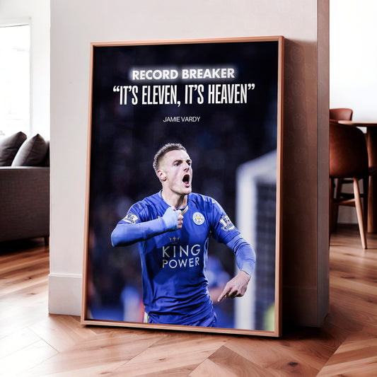 Jamie Vardy 'Record Breaker' Poster