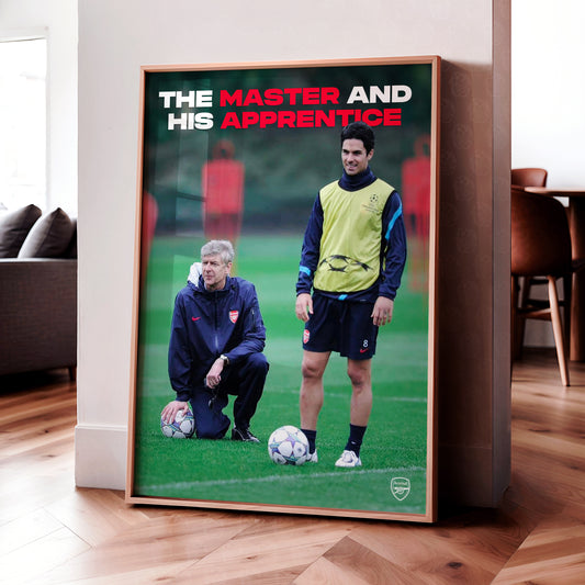 Arsene Wenger x Mikel Arteta 'Master x Apprentice' Poster