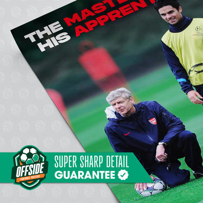 Arsene Wenger x Mikel Arteta 'Master x Apprentice' Poster