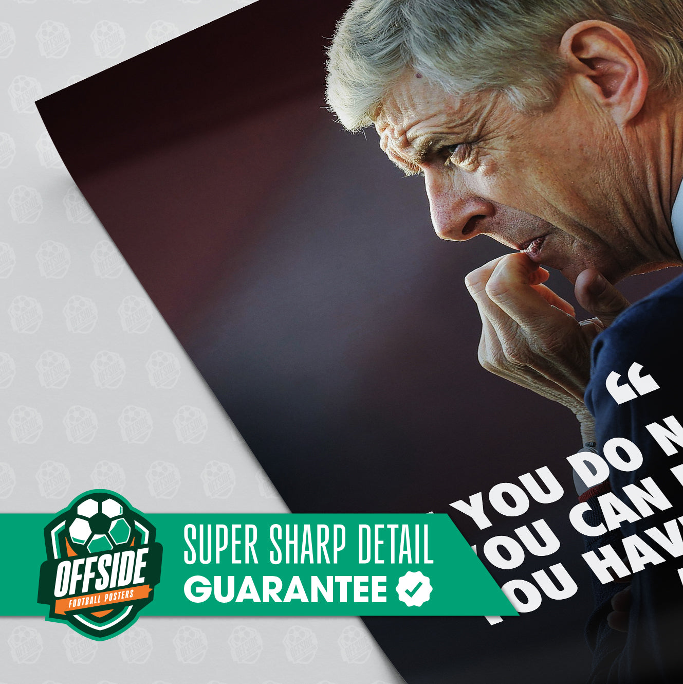 Arsène Wenger Quote Poster