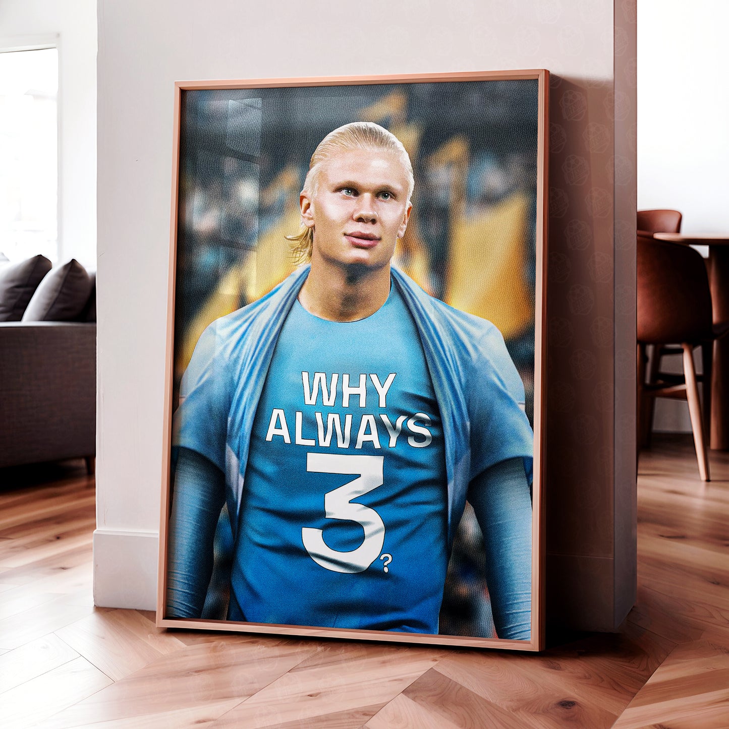 Erling Haaland 'Why Always 3?' Poster