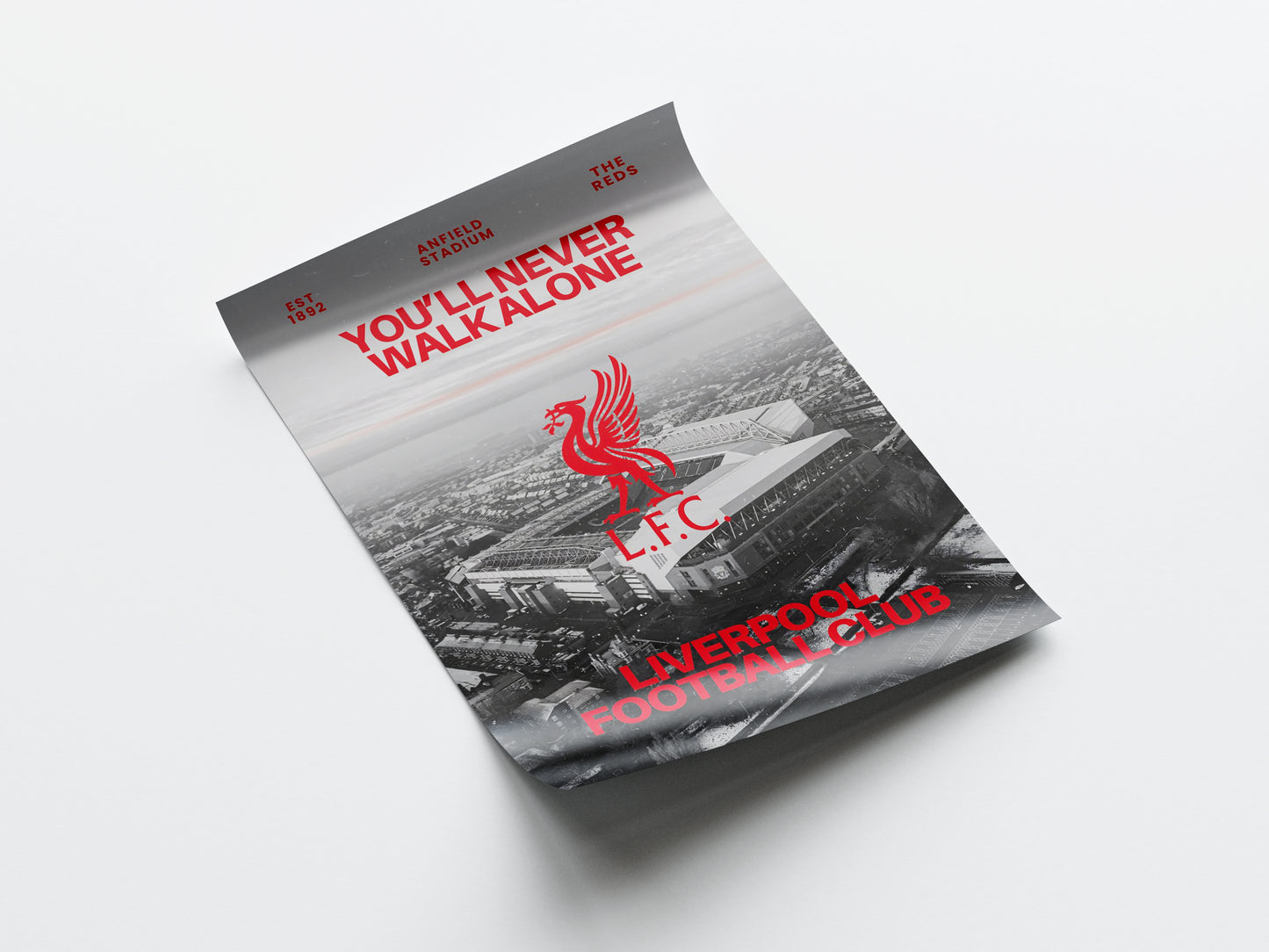 Liverpool 'YNWA' Poster