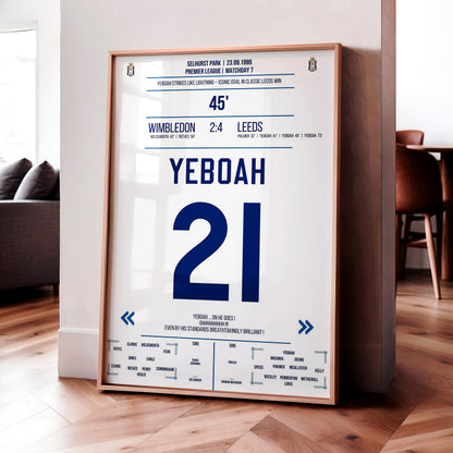 Tony Yeboah 'EPL Jersey' Poster