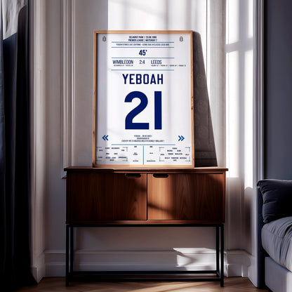 Tony Yeboah 'EPL Jersey' Poster