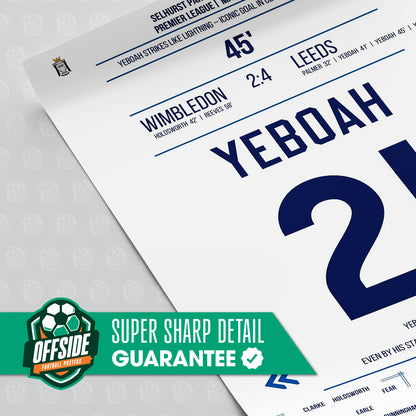 Tony Yeboah 'EPL Jersey' Poster