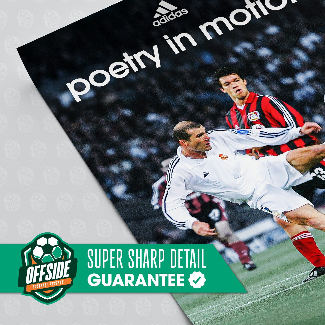 Zinedine Zidane 'Poetry In Motion' Poster