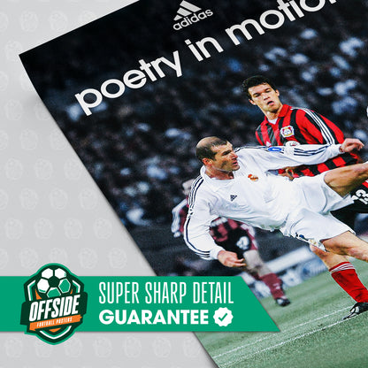 Zinedine Zidane 'Poetry In Motion' Poster