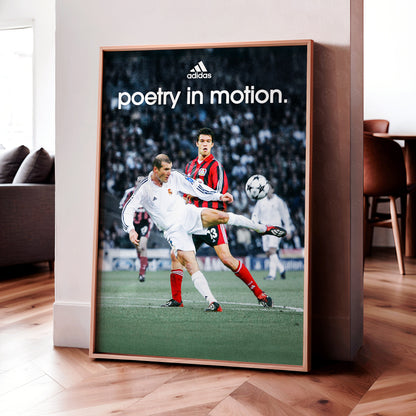 Zinedine Zidane 'Poetry In Motion' Poster