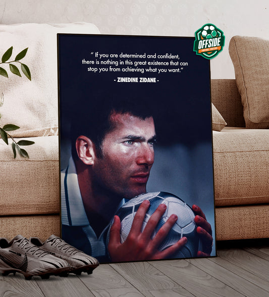 Zinedine Zidane 'Determination' Poster