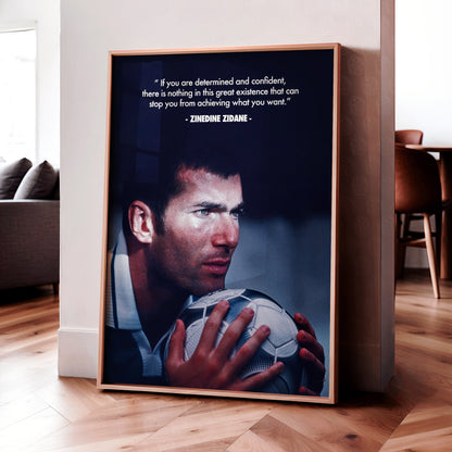 Zinedine Zidane 'Determination' Poster