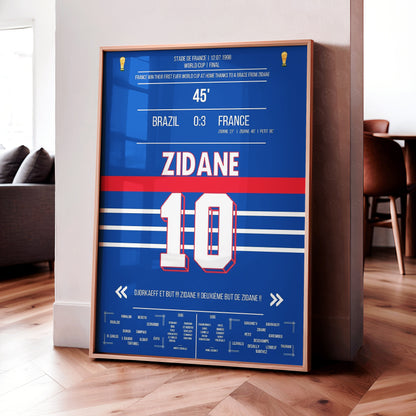 Zinedine Zidane 'World Cup Final Jersey' Poster