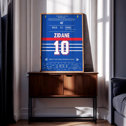Zinedine Zidane 'World Cup Final Jersey' Poster