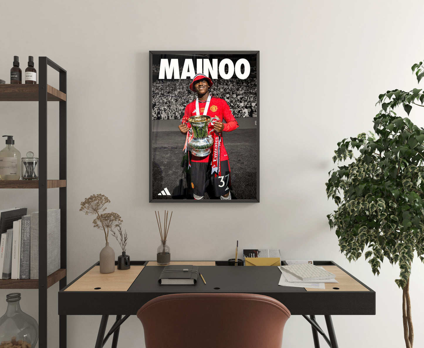 Kobbie Mainoo FA Cup Poster