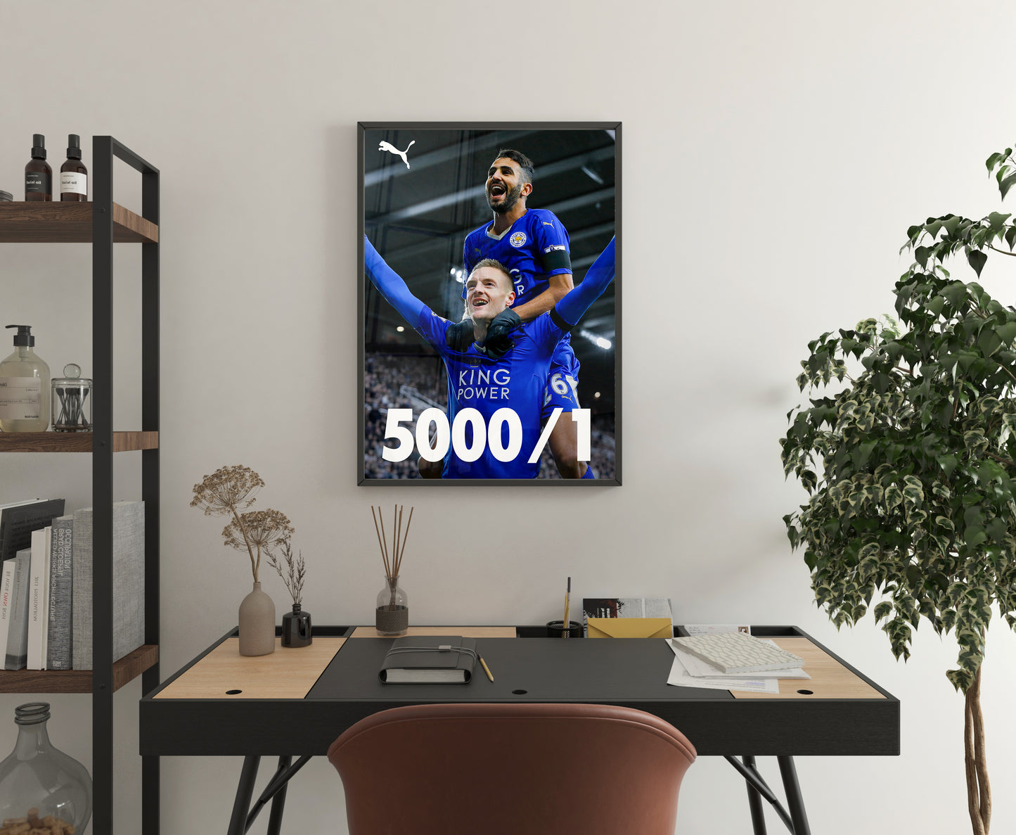 Leicester City '5000/1'  Poster