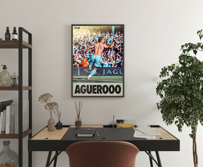 Manchester City 'Aguerooo' Poster