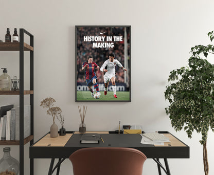 Messi & Ronaldo 'History In The Making' Poster