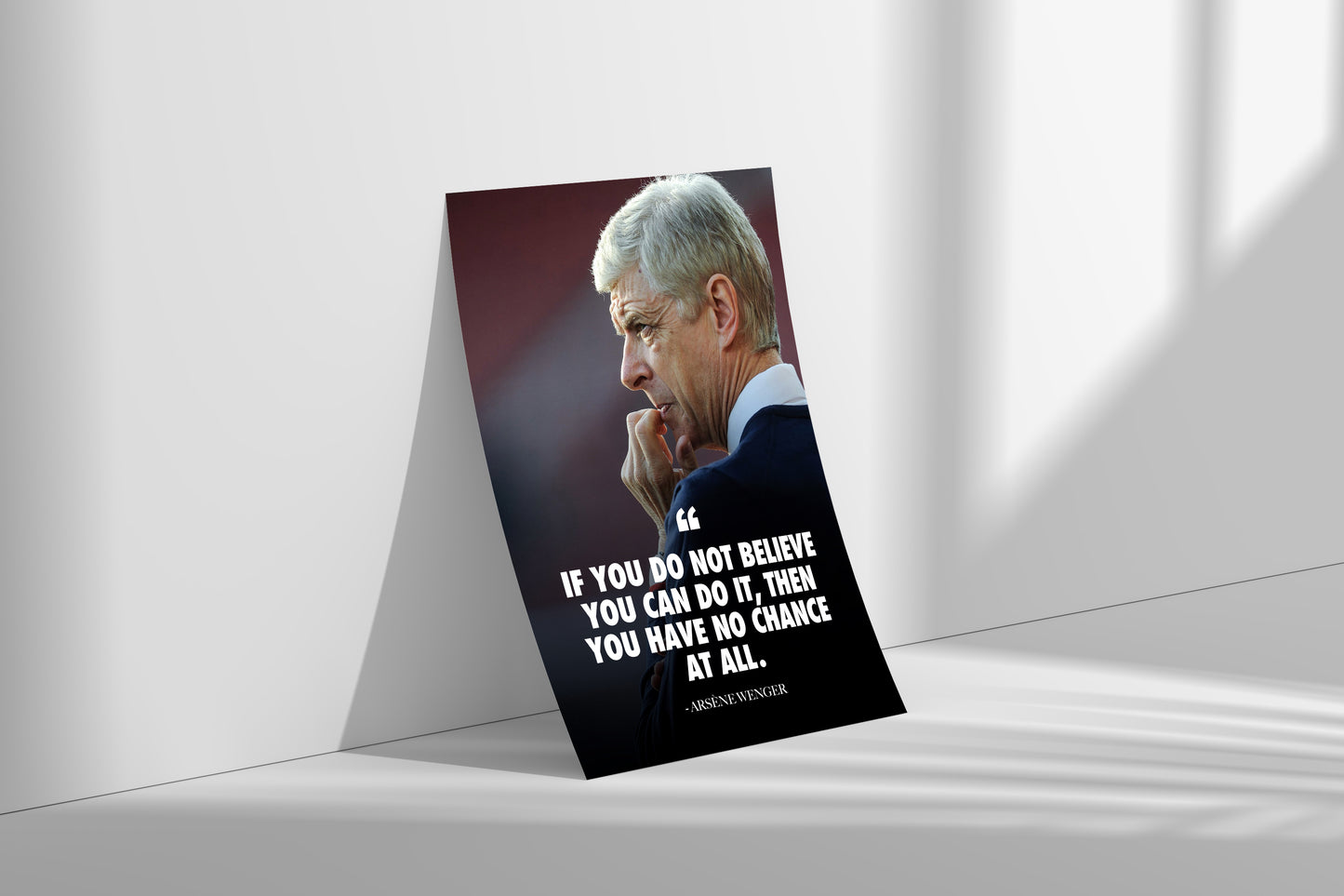 Arsène Wenger Quote Poster