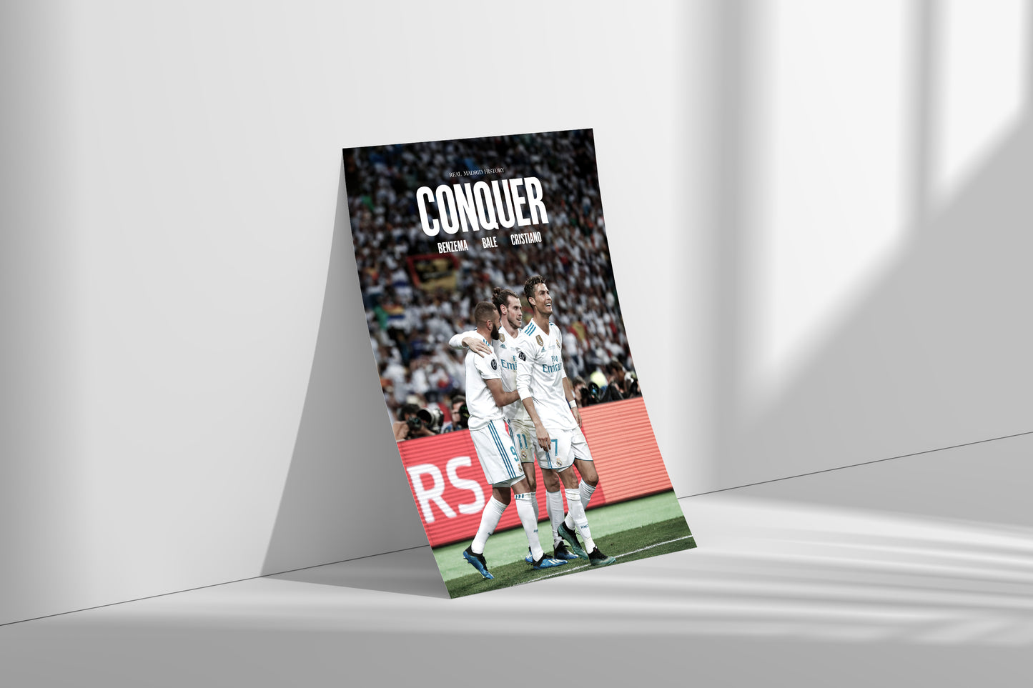 Benzema, Bale, Cristiano 'Conquer' Poster