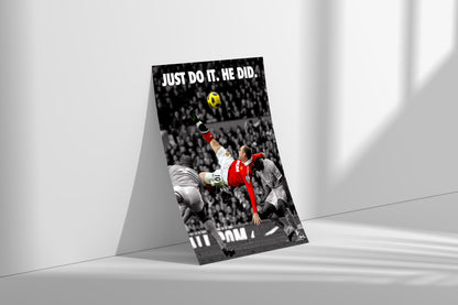 Wayne Rooney Bicycle Kick Poster