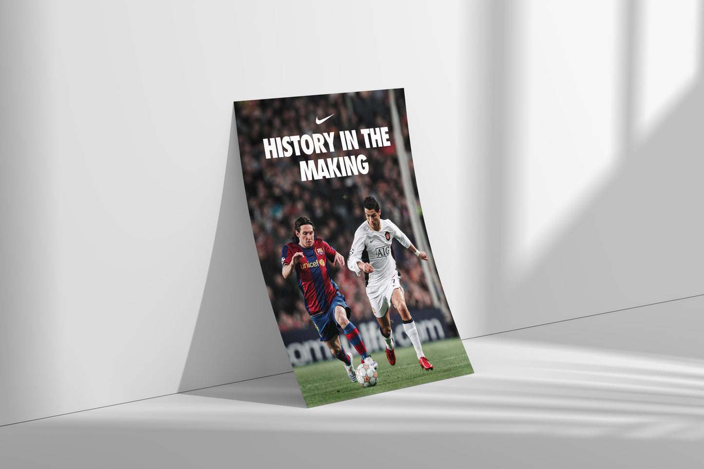 Messi & Ronaldo 'History In The Making' Poster