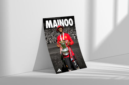 Kobbie Mainoo FA Cup Poster