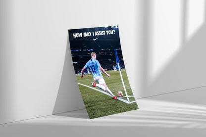 Kevin De Bruyne 'How May I Assist You' Poster