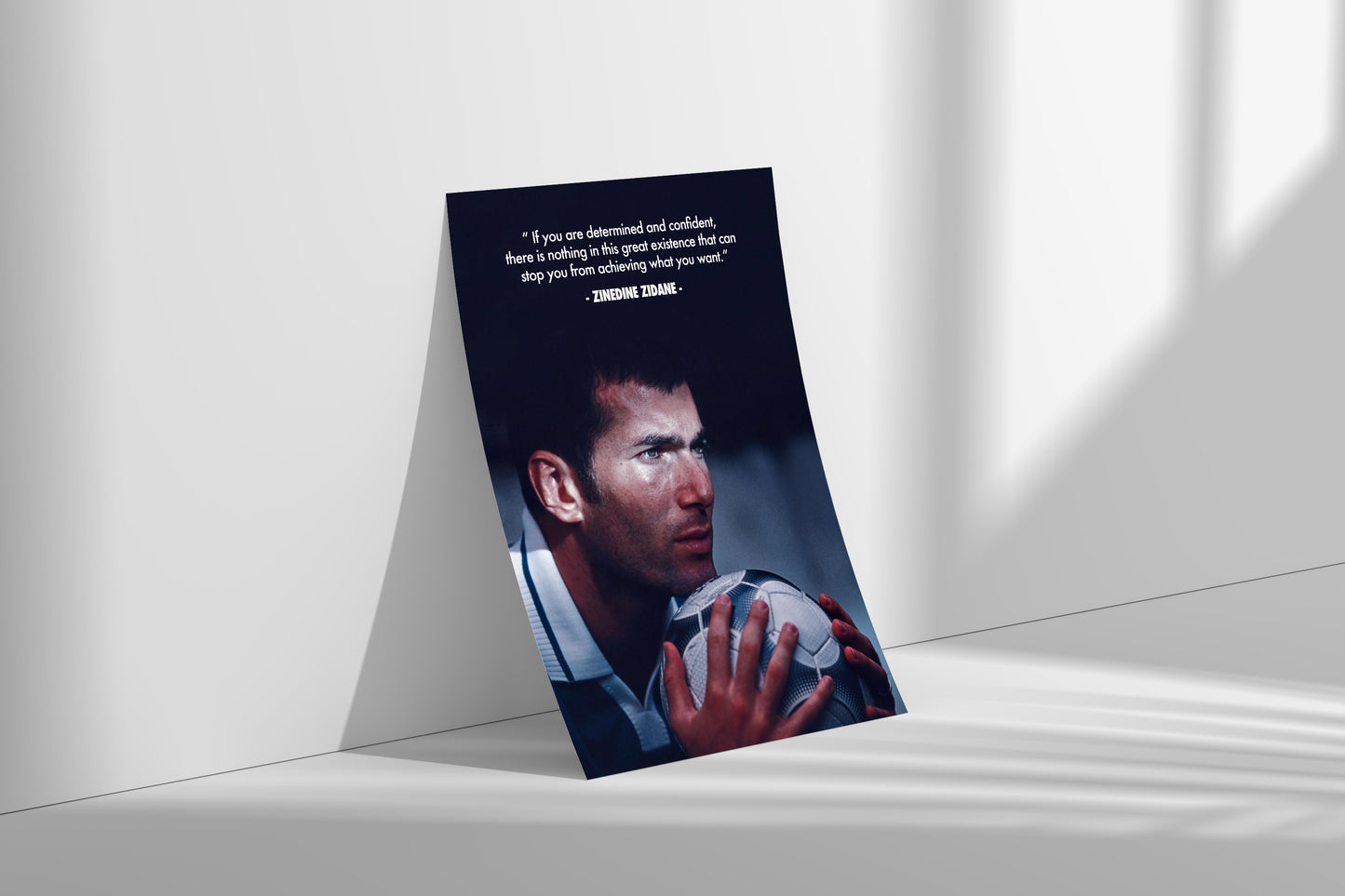 Zinedine Zidane 'Determination' Poster