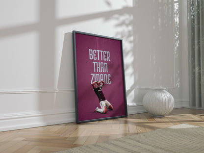 John McGinn 'Better Than Zidane' Poster