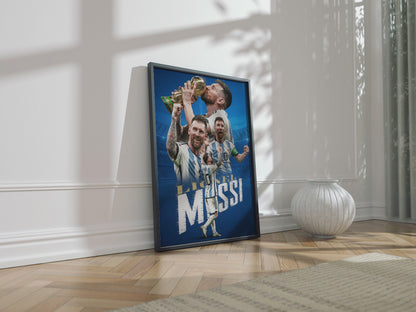 Lionel Messi 'World Cup Champion' Poster