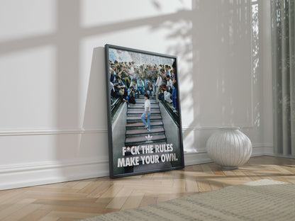 Diego Maradona 'F The Rules' Poster