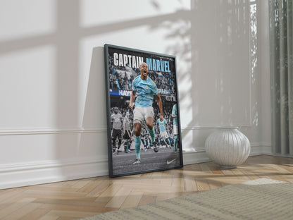 Vincent Kompany 'Captain Marvel' Poster
