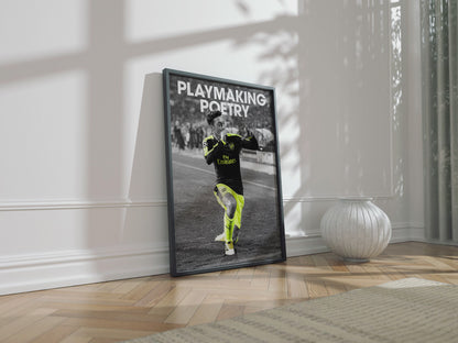 Mesut Ozil 'Playmaking Poetry' Poster