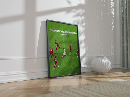 Lionel Messi '5 Defenders, 1 Maestro' Poster