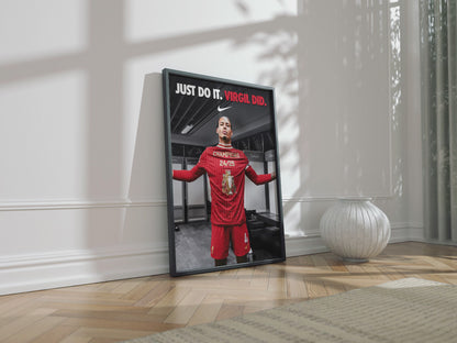 Virgil van Dijk 'Premier League Champion' Poster