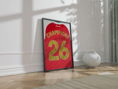 Arsenal 'Champions Jersey' Poster