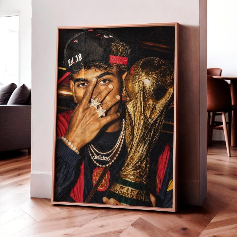Lamine Yamal 'Vintage World Cup' Poster