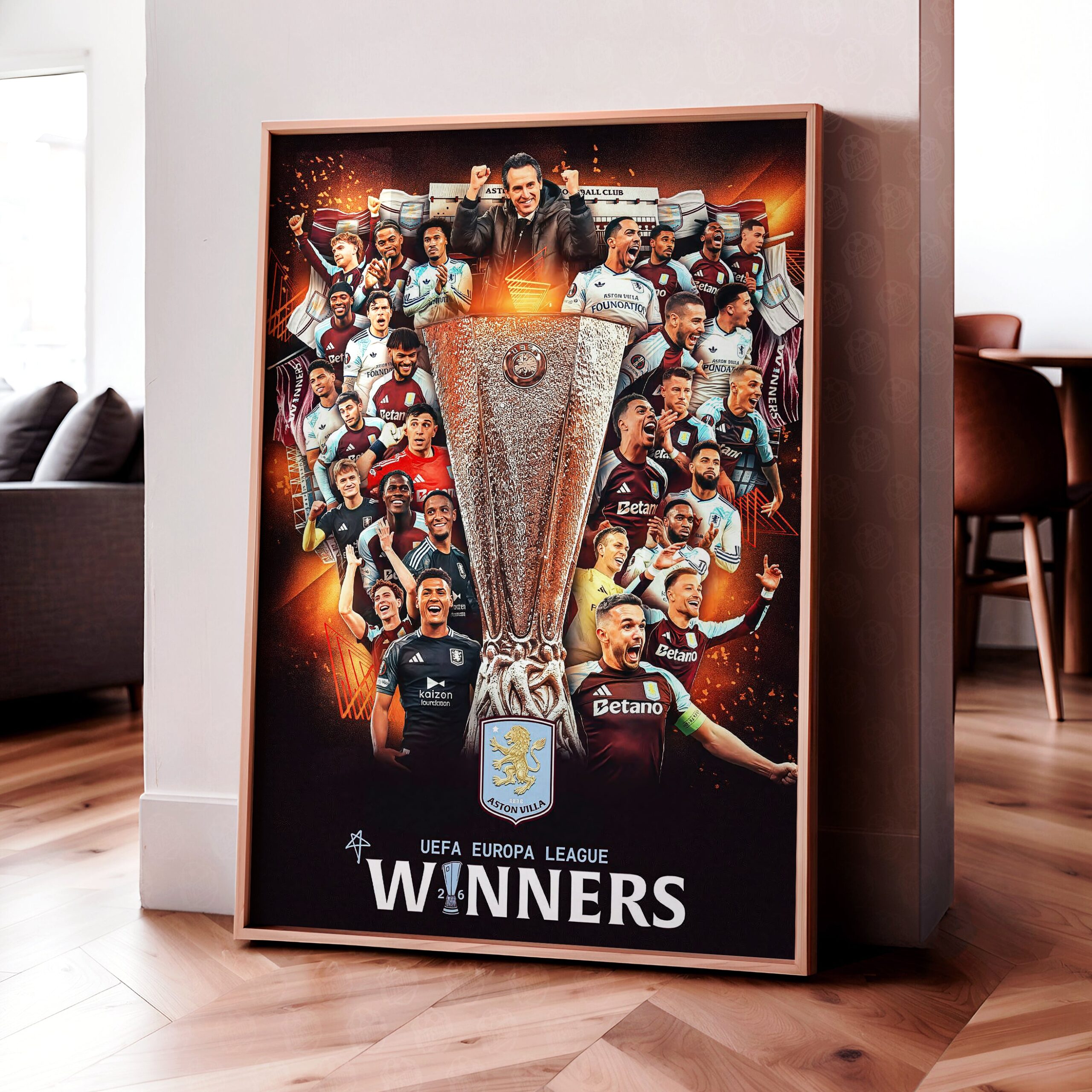 Aston Villa 'UEL Champions' Poster