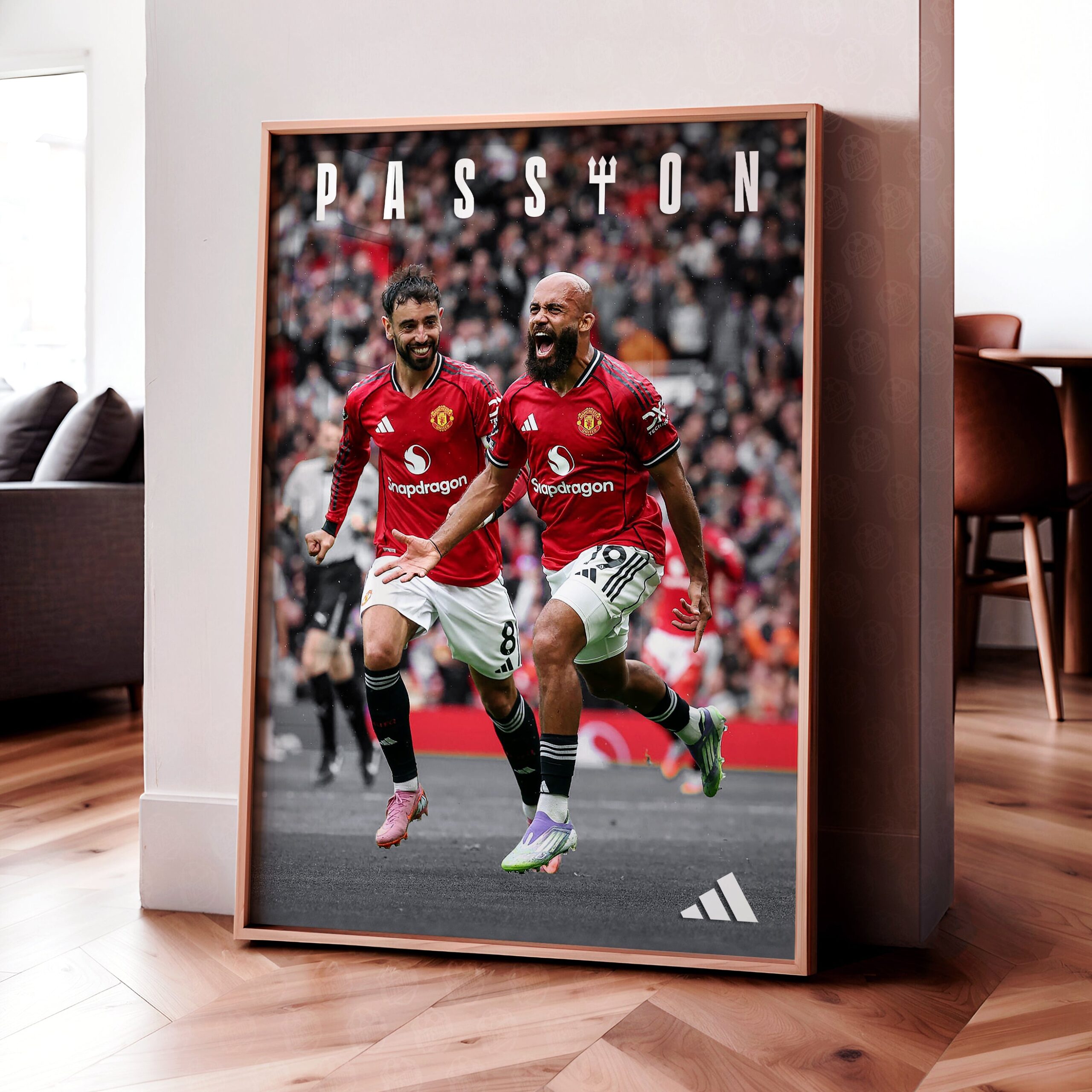 Bruno Fernandes & Bryan Mbeumo 'Passion' Poster