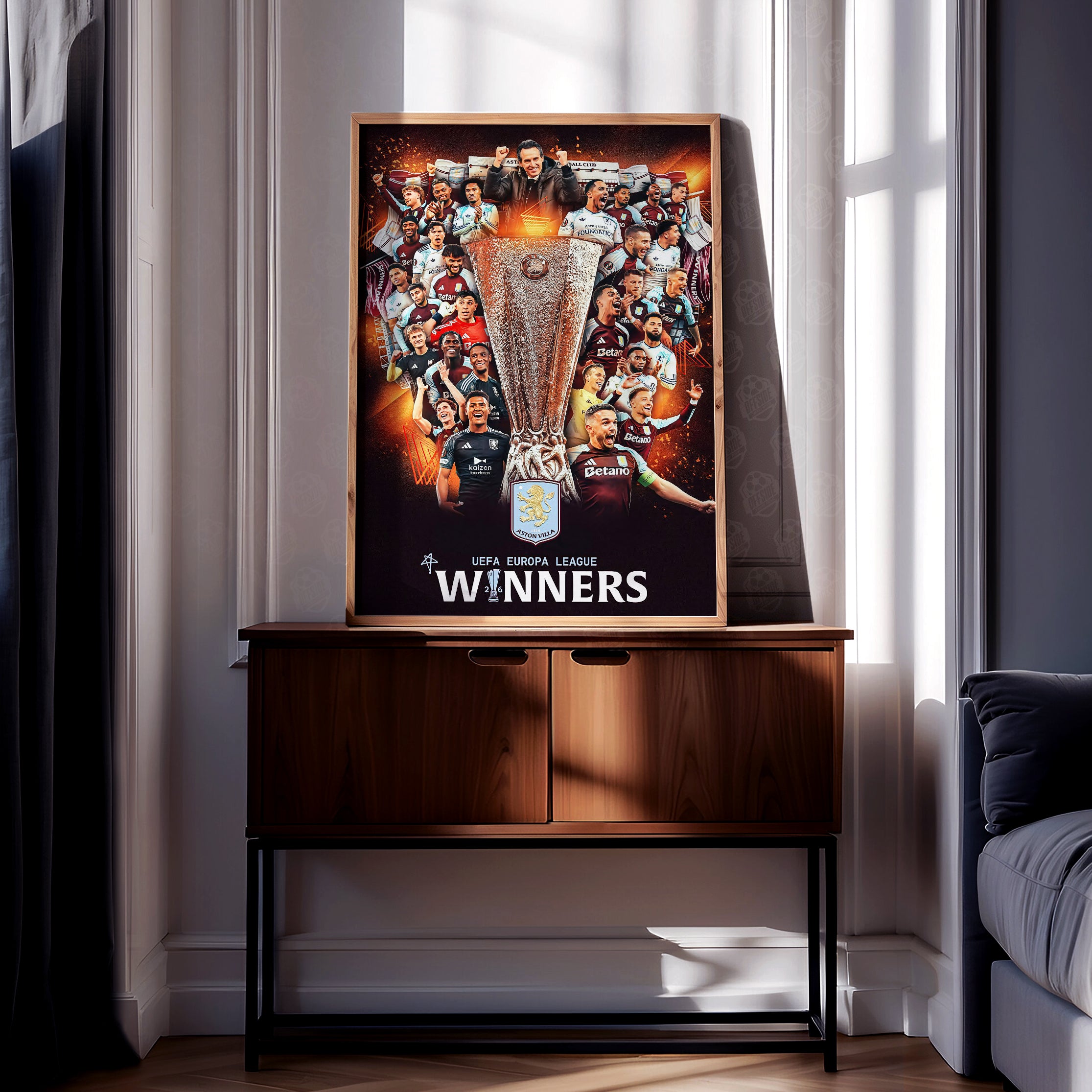 Aston Villa 'UEL Champions' Poster - Image 2