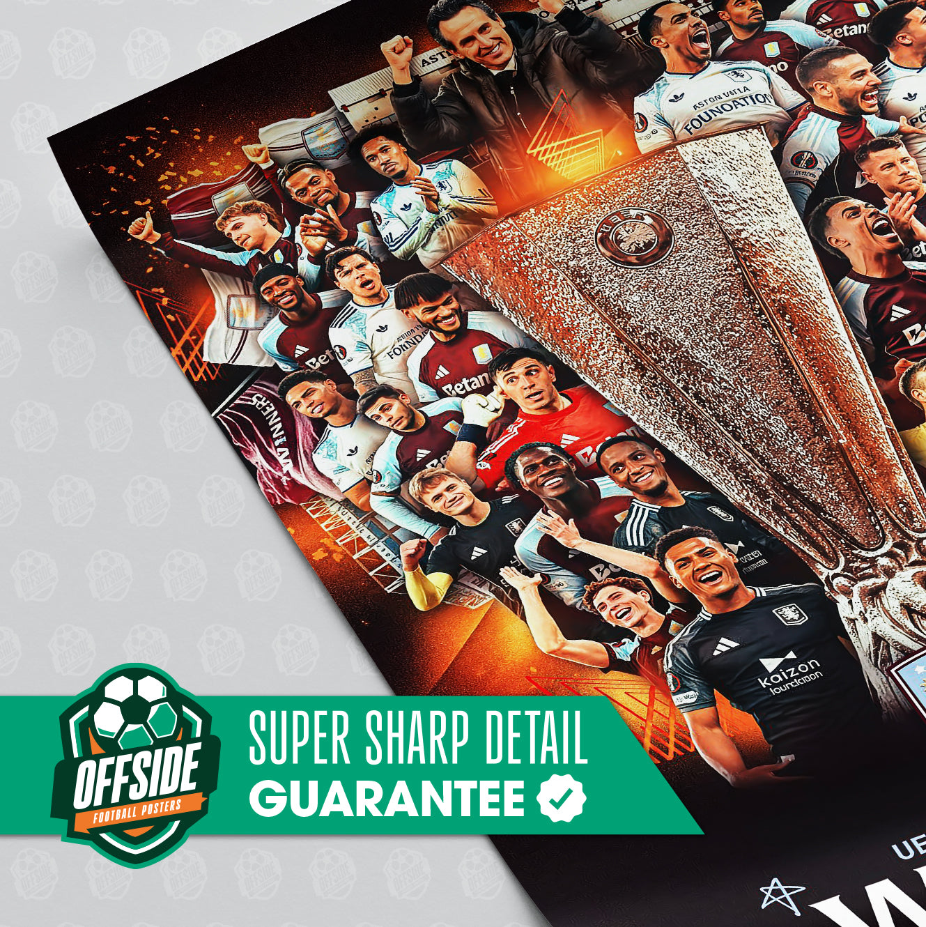 Aston Villa 'UEL Champions' Poster - Image 3