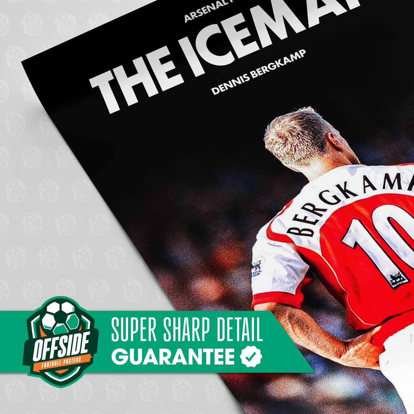 Dennis Bergkamp 'Iceman' Poster - Image 3
