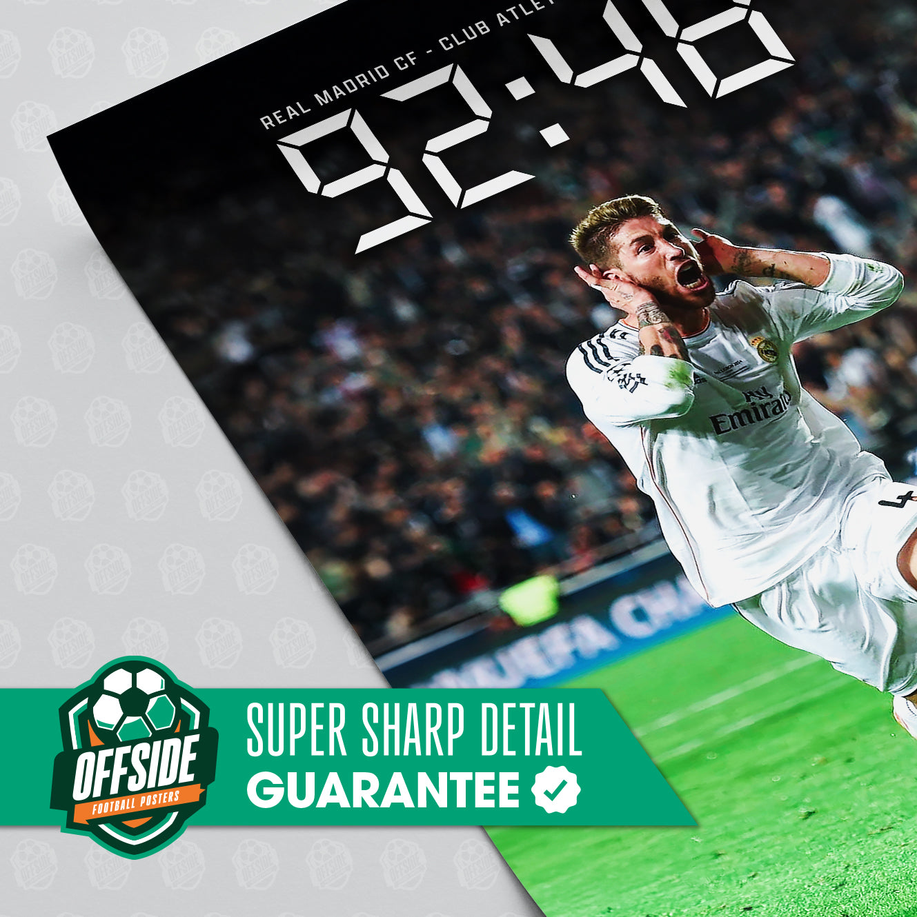 Sergio Ramos '92:48' Poster - Image 3