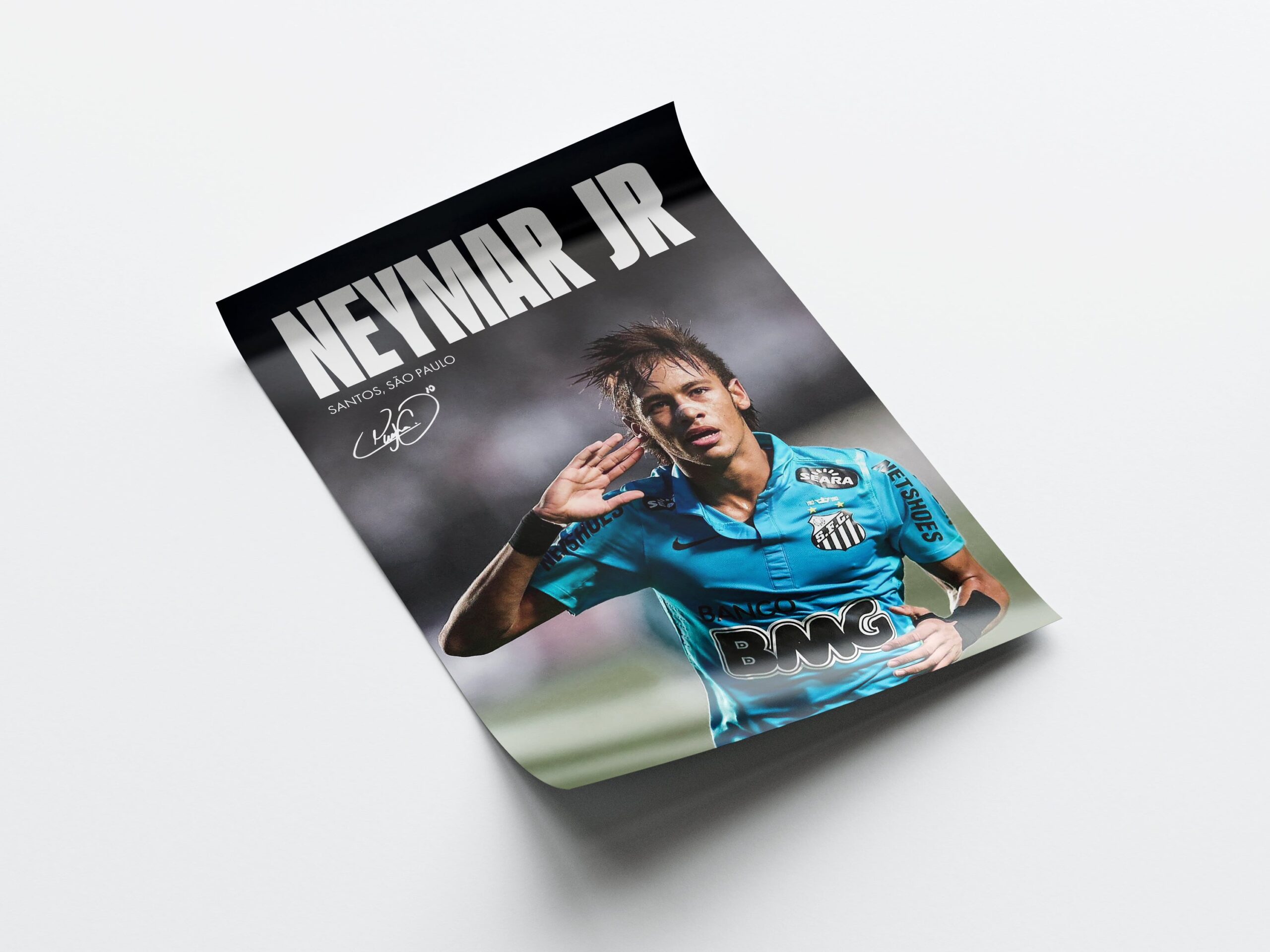 Neymar 'Santos' Poster - Image 4